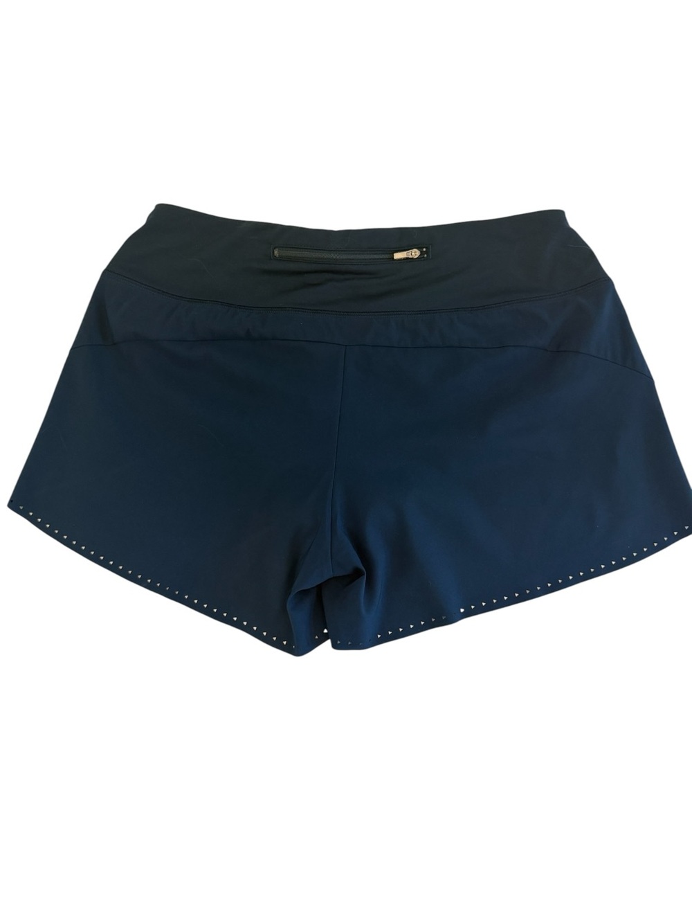 Athleta Navy Laser-Cut Running Short - Picture 4 of 8